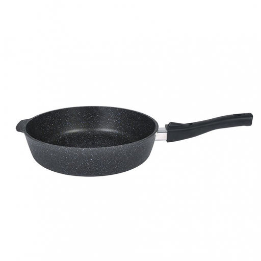 ЛА_АП_GRANIT (black) Сковорода глубокая 280мм с ручкой, арт. сггч282а