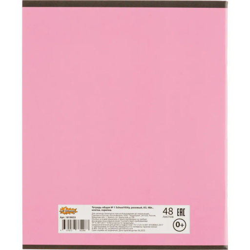 Цена за 2 шт. Тетрадь общая А5 48л Kitty роз,клет,скреп, ВД-лак