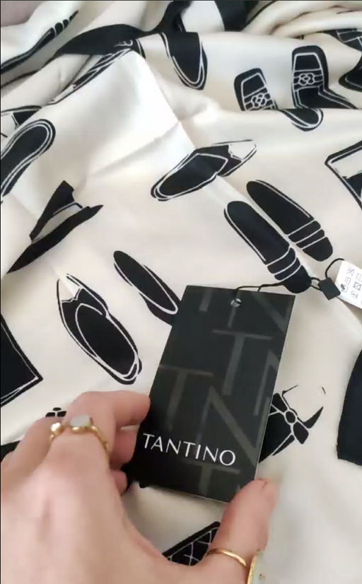 Большой мягкий очень нежный двусторонний платок - Tantino фото 10