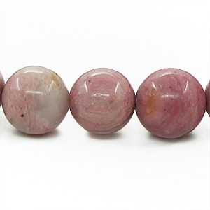 Родонит розовый 10мм, браслет "Классика" длина 16см