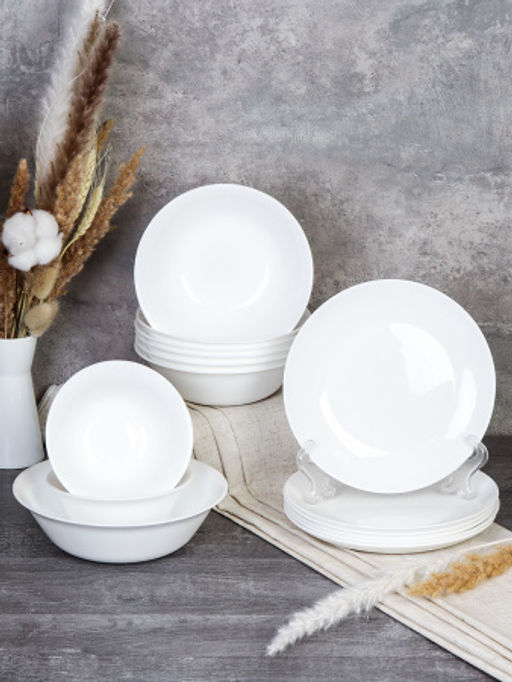 Столовый набор 15 предметов Глэйд белый с соусниками 14 FLYGP756575 (WHITE) - Галеонтрейд фото 2