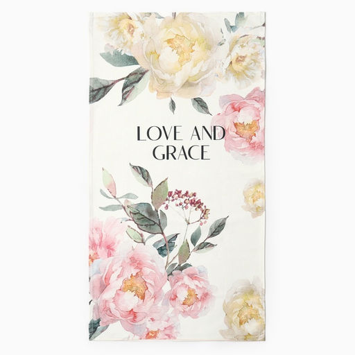 Кухонный набор подарочный «Этель» Love and grace: полотенце, варежка-прихватка, лопатка, венчик, губка