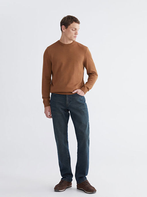 Bisiklet Yaka Erkek Triko Kazak