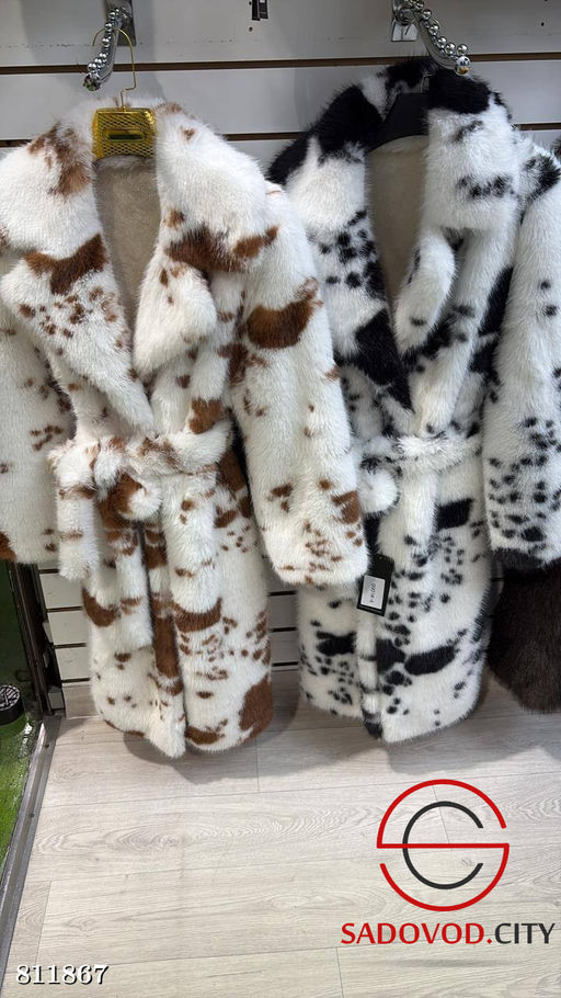 Шуба женская зимняя с поясом - Bruno фото 2