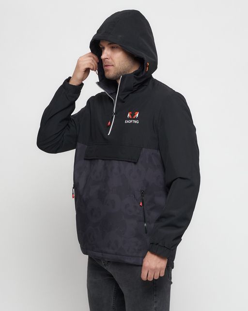 Куртка-анорак спортивная мужская темно-серого цвета 88629TC - Wonderrman фото 14