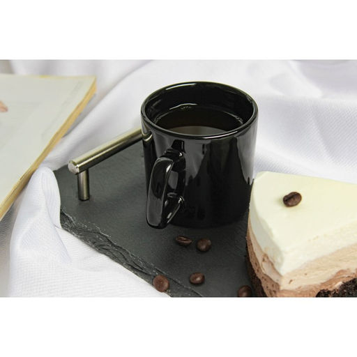 Кружка керамическая Доляна Coffee break, 150 мл, цвет чёрный