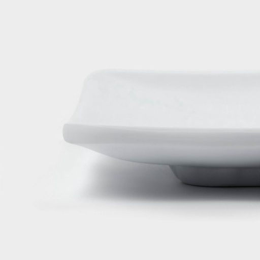 Блюдо для подачи «Белый Восток», меламин, 25.5×15×2 см, прямоугольное, белое