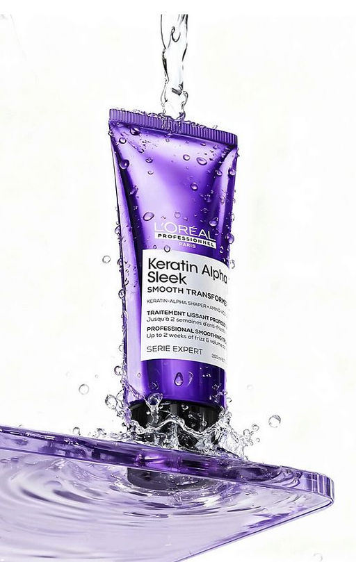Разглаживающий уход для непослушных, пористых волос Keratin Alpha Sleek, 200 мл Loreal - Loreal professionnel фото 5