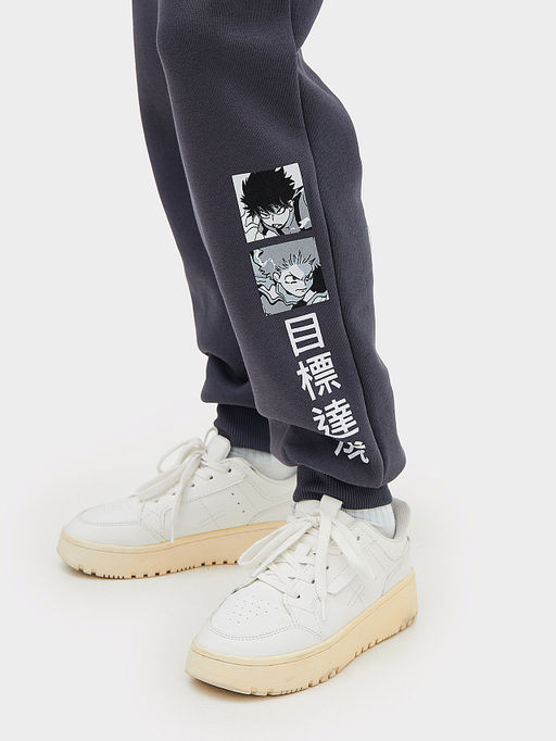 Комплект для мальчиков (джемпер, брюки) серый с печатью - Mark formelle фото 10