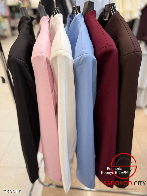 Женский приталенный пиджак с цветком - Bruno фото 8