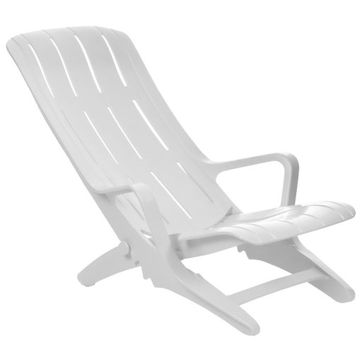 Шезлонг пластиковый, 94 х 65 х 80 см, белый - Simaland фото 3