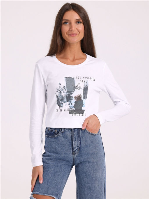 лонгслив 1ЖДЛД3870001 - Апрель фото 3