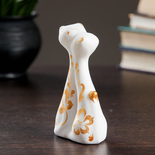 Фигурка керамика Коты влюбленные, белые, 3?6.5?12 см