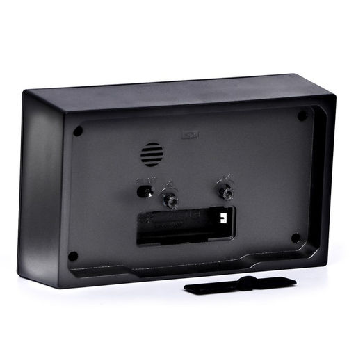 Часы - будильник настольные «Классика», дискретный ход, 14.8×9 см, чёрный