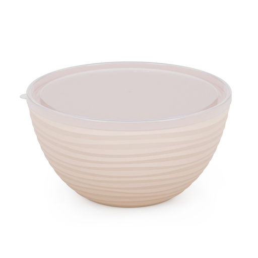 Миска с крышкой "Оазис" п/эт. 4л (бежевый)