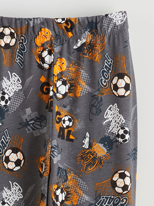Bask?l? Erkek ?ocuk Pijama Alt