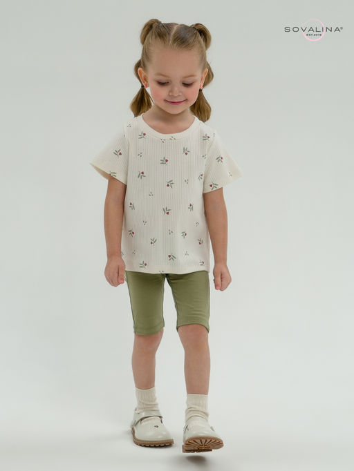 Костюм Актив бордовые тюльпанчики-оливка - Sovalina фото 11