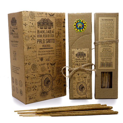 Благовония BANJARA Palo Santo Super Premium качество светлые пыльцовые 8 палочек