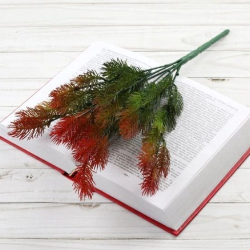 Елка ветка искусственная 42 см 7 веток / AB4192-7P /уп 2/250/1000/Новый год (Красный) - Галеонтрейд фото 10