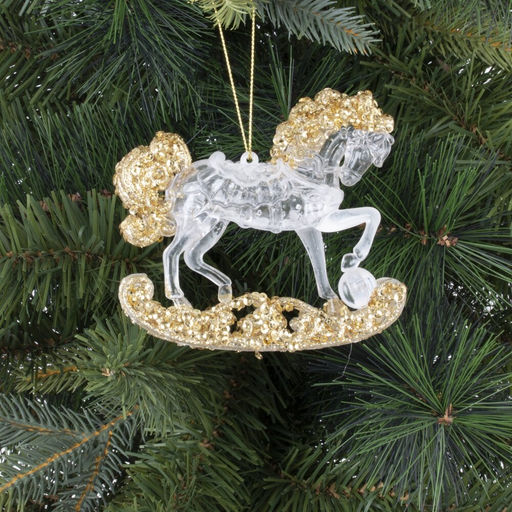Украшение новогоднее "Лошадка", L11 W2 H10 см