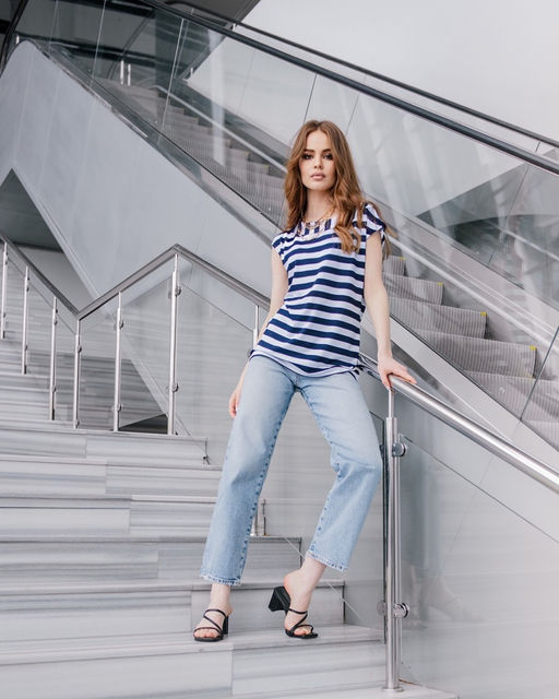 Футболка с вырезом Лодочка 36.1 - Elena sorti фото 4