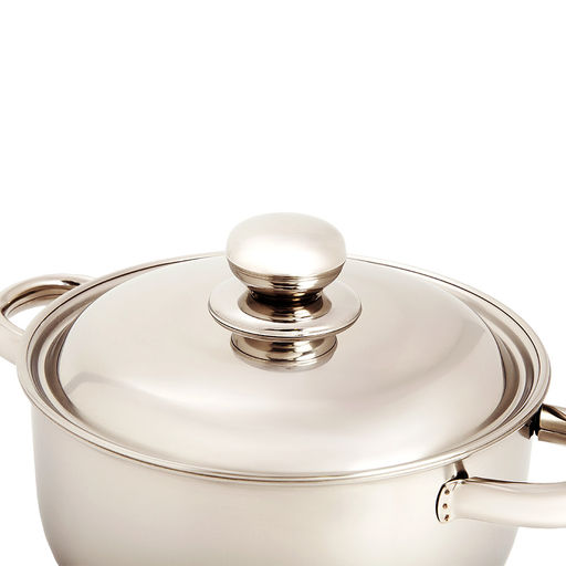 Кастрюля ПРИМА БЛЕСК 4,0л мет. крышка арт. 1С762, 1С80, 3с80 сТРС-3 объ..руч (200мм) Аша