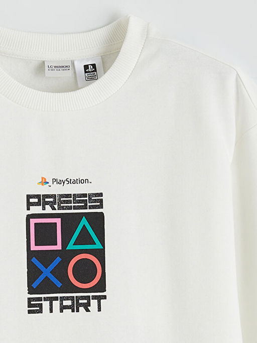 PlayStation Bask?l? Erkek ?ocuk Kal?n Sweatshirt