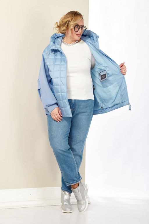 Куртка SHETTI 2184 небесный фото 8