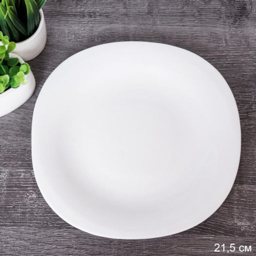 Тарелка 215 мм квадратная белая / FLFP85 (WHITE) /уп 6/48/ - Галеонтрейд фото 2