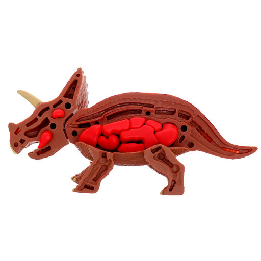 Набор для опытов Диномир: Трицератопс, строение тела динозавра, 33 детали - Эврики фото 10