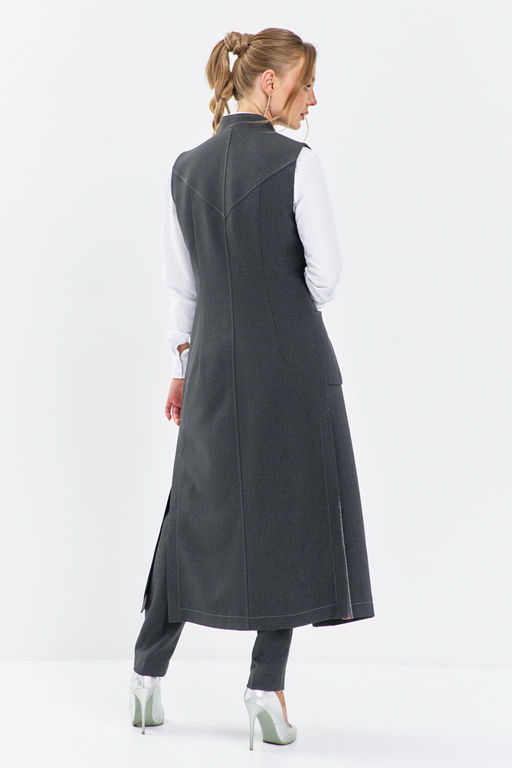 Костюм Euro Moda 646 серый