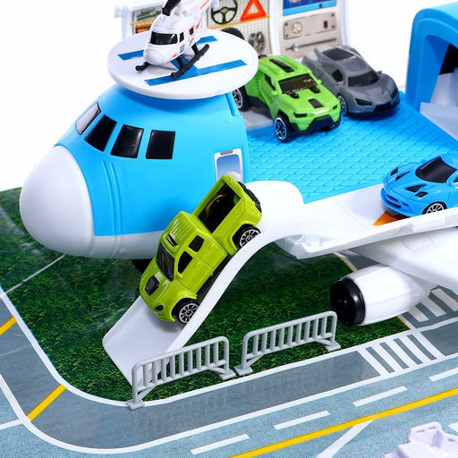 Парковка детская Аэропорт, подвижные элементы, самолёт, с аксессуарами - Автоград фото 5