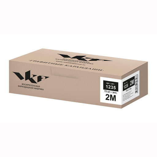 ВКФ ИНЖЕНЕР 1235 Карандаш графитный заточенный 2М (2B) 72 шт