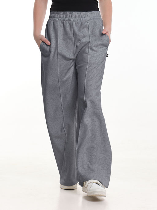 Брюки со стрелками для девочки подросткам 22-2009 темно-серый меланж - Mini maxi фото 3