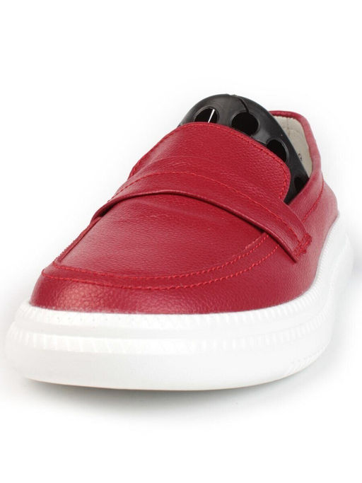 03-ZL-8501 DK. RED Полуботинки женские (натуральная кожа)