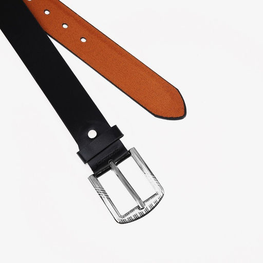 Ремень мужской, ширина 3.5 см, винт, пряжка металл, цвет чёрный - Simaland фото 2