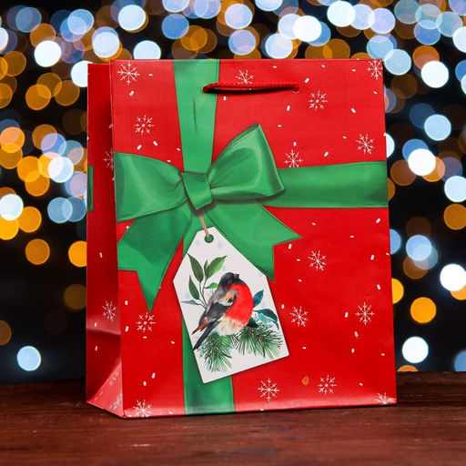 Цена за 2 шт. Пакет подарочный Бант, 18 х 22,3 х 10 см - Simaland фото 5