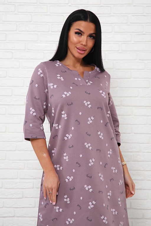 Сорочка теплая, футер с начесом (01035) - Плиона фото 41