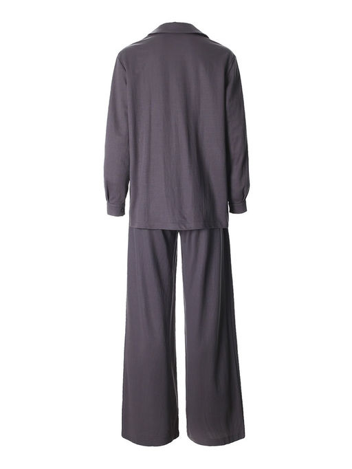 Костюм женский (рубашка, брюки, топ) KAFTAN Base, размер 44, цвет графит