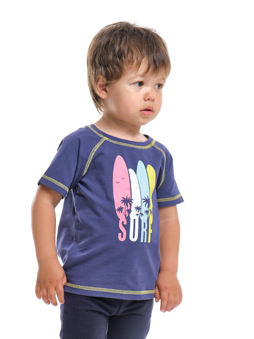Футболка с принтом UD 0731 фиолетовый - Mini maxi фото 4