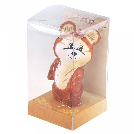 Елочная игрушка фигурка стеклянная Мишка, h11,5см, ручная художественная роспись, подарочная упаковка (Россия) - Домашняя мода фото 9