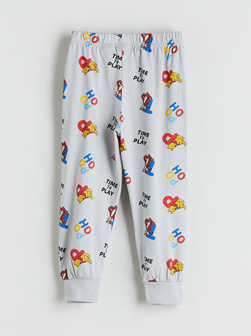 Beli Lastikli Winnie the Pooh Bask?l? Erkek ?ocuk Pijama Alt