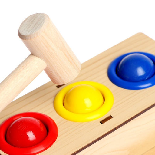 Стучалка - сортер «Классическая», с молотком, МИКС, диаметр шарика: 3 см