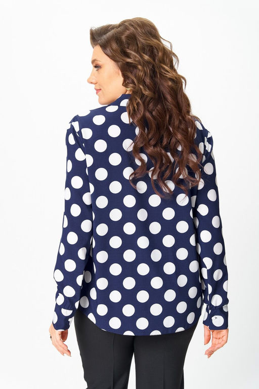 Блуза Svetlana Style 2173 синий+горох