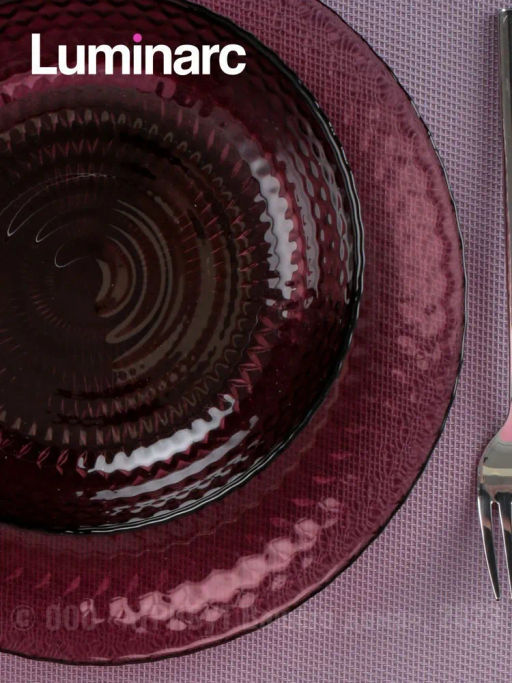 Набор столовый ИДИЛЛИЯ ЛИЛАК 16 предметов со стаканами РОМБ ЛИЛАК 310мл /Люминарк/ - Luminarc фото 10