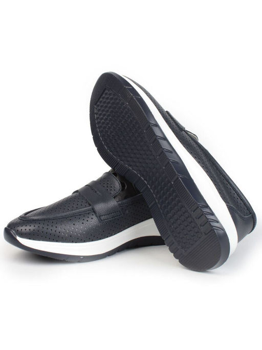 03-ZL-2081 NAVY Полуботинки женские (натуральная кожа)