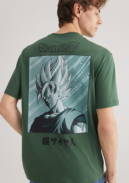 Dragon Ball Bask?l? Yesil Tisort