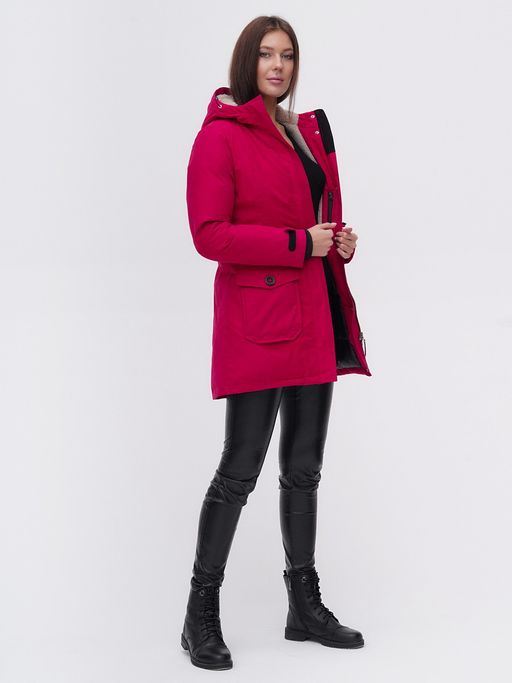 Парка MTFORCE бордового цвета 2074Bo  фото 4