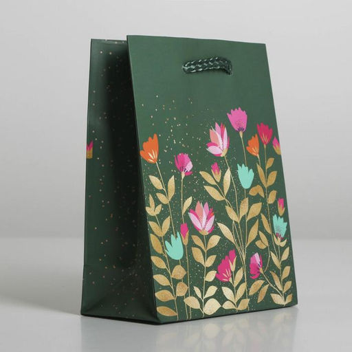 Пакет ламинированный Цветы, S 12 х 15 х 5,5 см - Доступные радости фото 2