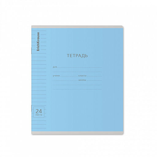 Цена за 160 шт. Тетрадь школьная ученическая ErichKrause Классика Visio ассорти, 24 листа, линейка (в плёнке по 10 шт.) фото 14